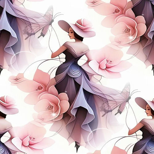 Set-Lady in rose-ac…